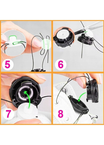 Шнурки без зав'язок еластичні чорні 100 см - ледачі шнурки з фіксатором для кросівок No Brand (352720288)