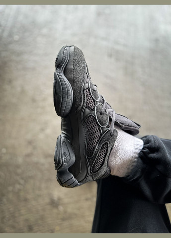 Чорні всесезон кросівки чоловічі і жіночі adidas yeezy boost 500 utility black | адідас ізі буст 500 чорні No Brand