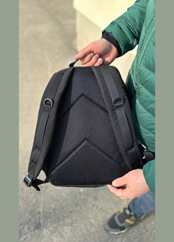 Чорний рюкзак портфель чоловічий жіночий багато кишень Temp No Brand (322234787)