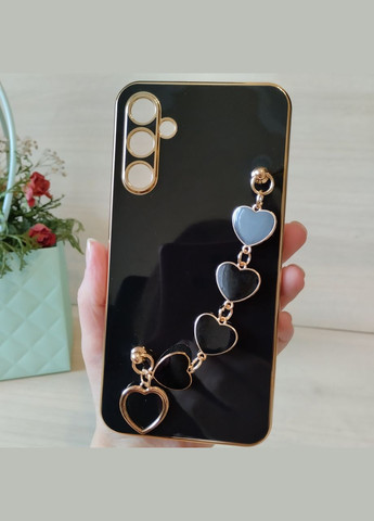 Чехол для samsung a34 женский силиконовый с золотистой рамкой Luxury ( ) No Brand (296914461)