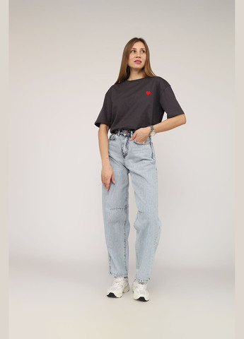 Футболка з коротким рукавом жіноча колір сірий CB-00272320 Crep - (325814411)