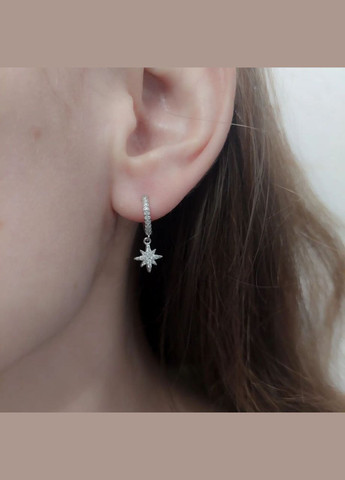 Серьги кольца с подвесками Звезды MK1180 DeKolie (330134153)