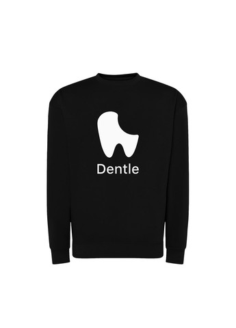 Черный свитшот с принтом "dentle". с юмором про apple (10035935092) ТiШОТКА (365435966)