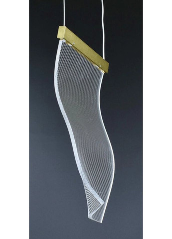 Люстра светодиодная подвесная LED светильник для квартиры на потолок лэд 26907 Латунь 45-200х5х30 см. Sunnysky (335975163)