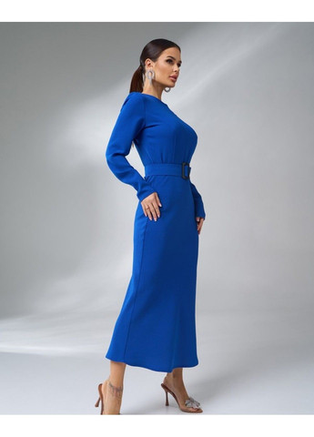 Синее повседневный платья 14988 синий ISSA PLUS