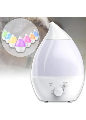 Увлажнитель воздуха Wild Wind для дома Синий с резервуаром 1,3 л мощностью 25 Вт LED-подсветкой и регулятором интенсивности No Brand (362354515)