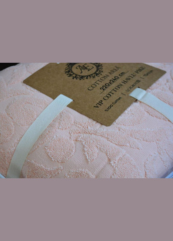 Махрове покривало Cotton Area 220 х 240 см Персикове AE (366423248)