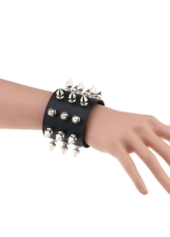 Стильный кожаный браслет с шипами на руку, рок браслет безразмерный web No Brand (290253001)
