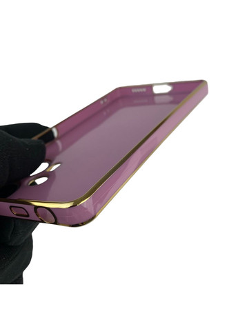 Чохол для Redmi Note 12 Turbo із захистом камери із золотою окантовкою на сяомі редмі нот 12 турбо чорничний gs1 Xiaomi (366233524)