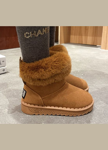 Уггі дитячі Bunny еко-нубук коричневі No Brand (303612793)