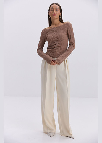 Женский лонгслив из жатого трикотажа Arjen (324635179)