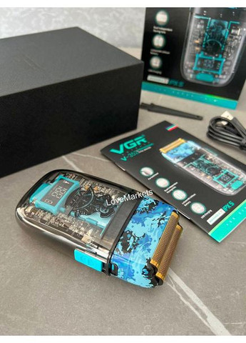 Электробритва V-344 GREEN роторная 8000 об/мин IPX6 (46258-V-344 GREEN_357) VGR (359502638)