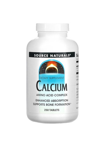 Вітаміни та мінерали Calcium, 250 таблеток Source Naturals (293342825)