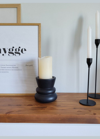 Подсвечник черный керамический No Brand (347332541)