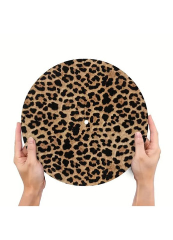 Слепут для пластинок коврик для винилового проигрывателя из войлока, Леопардовый No Brand (366303760)