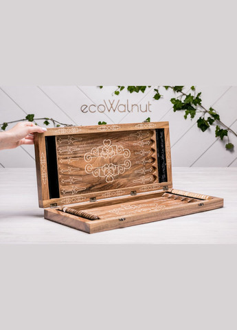 Дерев'яні нарди M Настільна гра для двох EcoWalnut (294335307)