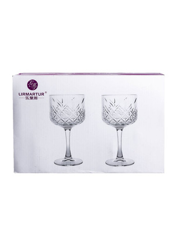 Бокалы для вина на высокой ножке набор 6 шт винный бокал стеклянный прозрачный 400 мл HP-YH-44 Yiwu (353504102)