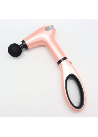 Ручной перкуссионный аккумуляторный массажный пистолет вибромассажер для тела с насадками 4 штуки 30 Вт (479657-Prob) Розовый Unbranded (322655848)