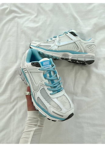 Блакитні Осінні кросівки чоловічі nike zoom vomero 5 white blue найк аір зум вомеро 5 No Brand