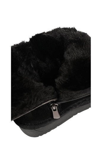 Черные угги детские замшевые черные Hengji с мехом