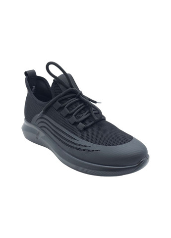 Черные всесезонные женские кроссовки черные текстиль l-18-31 23 см(р) Lonza