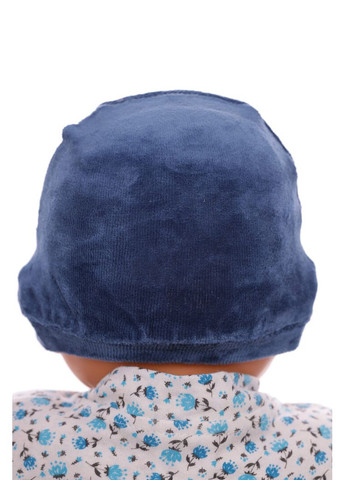 Шапка велюрова для хлопчика синя Murat Baby 0м+ (50359) BABYKROHA (323470095)