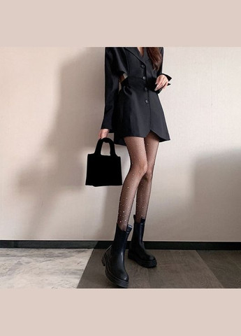 Колготы со стразами, женские, черные, 1 шт. No Brand (341828281)