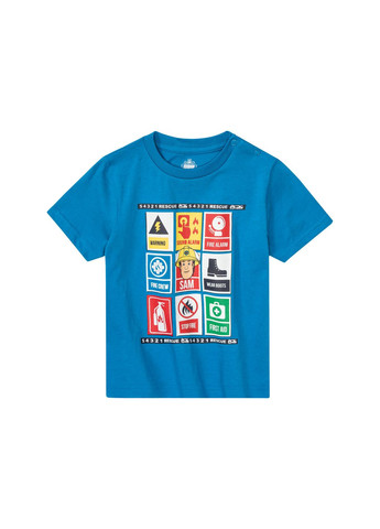 Синя всесезон піжама літня для хлопчика футболка + шорти Lupilu