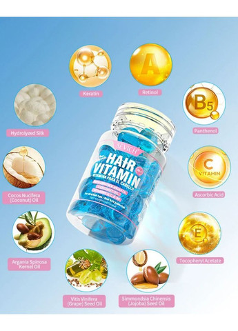 Капсули для волосся з кератином та шовком Sevich (366891354)