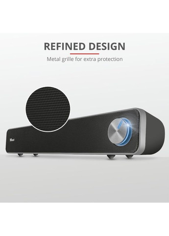 Акустическая система 22946_TRUST Arys Саундбар, USB/AUX, черный Trust (364275056)