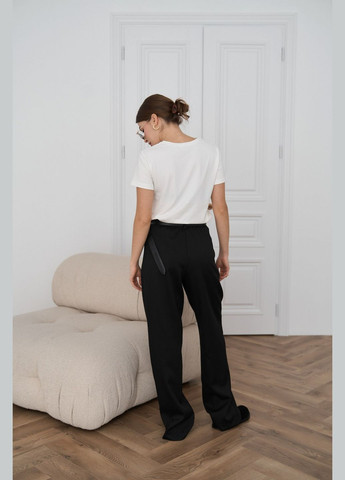 Женские брюки палаццо цвет черный р.L 451486 New Trend (282928045)