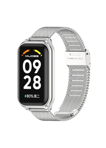 Ремешок металлический Milan для фитнес браслета Xiaomi Smart Band 9 Active - Silver MiJobs (332994333)