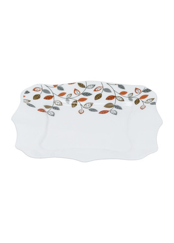 Столовий сервіз фарфорових квадратних тарілок 24 предмети білий на 6 персон для сервірування столу посуд ProDobro (364193268)