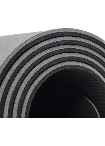 Килимок для йоги та фітнесу Black-Grey (TOP18013825/1) TECOFIT (370439578)