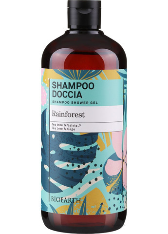 Шампунь-гель для душу "Тропічний дощ" Rainforest Shampoo Shower Gel 500ml (1363608-31156236) Bioearth (368649387)