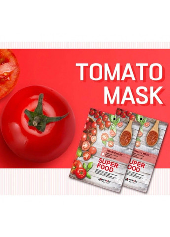 Тканинна маска для обличчя з екстрактом томату Super Food Mask Tomato 23ml Eyenlip (305613807)