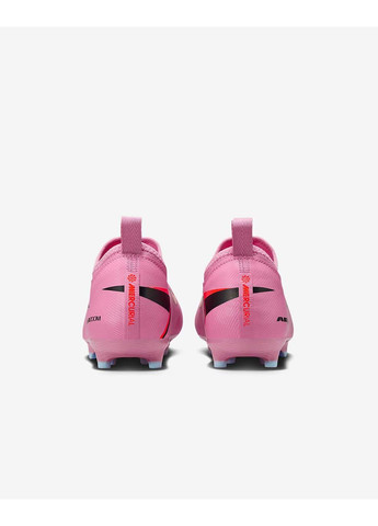 Розовые детские бутсы jr zoom vapor 16 academy fg/mg розовый Nike