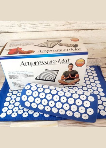 Массажный коврик Аппликатор Кузнецова + валик массажер для спины, шеи, ног, стоп, головы, тела 63x40 см No Brand (315703076)