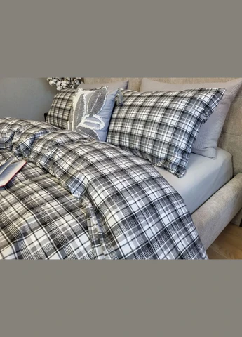 КПБ Комфорт-текстиль Фланель Мустанг/сирий 145x215 см 70x70 см ( КТ_pvu_6215_38_70x70 ) Комфорт-текстиль Фланель Мустанг/сірий (316086086)