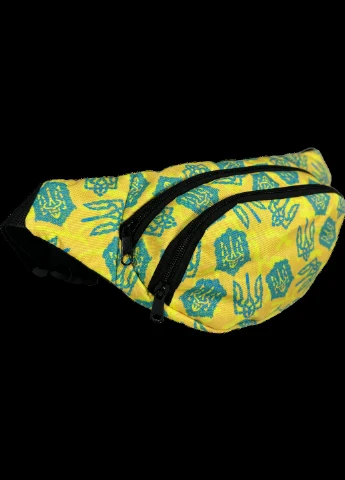 Сумка-бананка FlexFit, два віділення на блискавці, принт 9 BagWay (346264595)