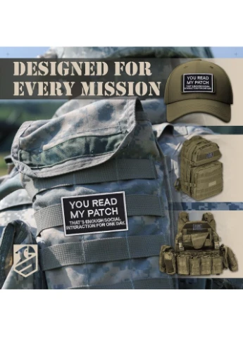 Набір шевронів 2 шт You Read My Patch 5×8 см вишитий патч нашивка TM IDEIA (391256067)