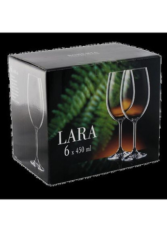Набор бокалов для вина Lara 450 мл 6 шт 40415/450 Bohemia (342375429)