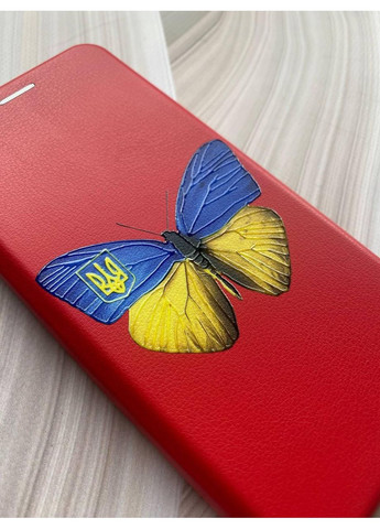 Чохол-книжка з малюнком для Samsung Galaxy A50 (2019) A505/A30s Червоний:: Метелик Україна (принт 255) G-Case (359484312)
