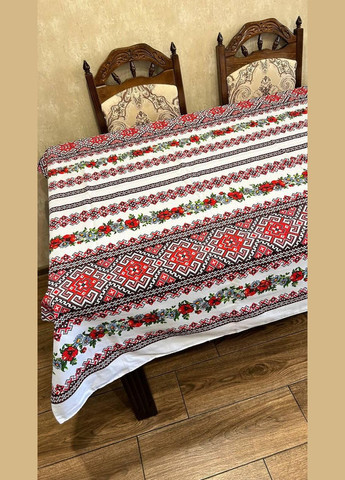 Скатерть с украинским орнаментом гипоаллергенная 150х220 см (П4КЕ05020-53) No Brand (306633483)