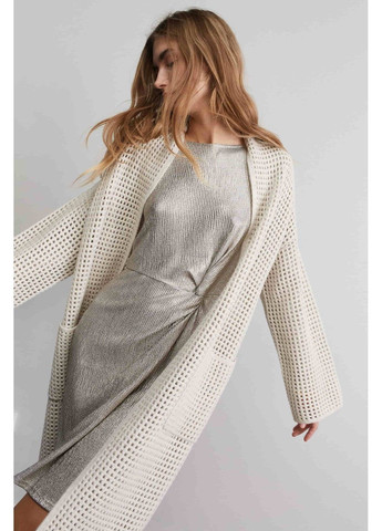 Срібна кежуал сукня жіноча срібна оверсайз Oui