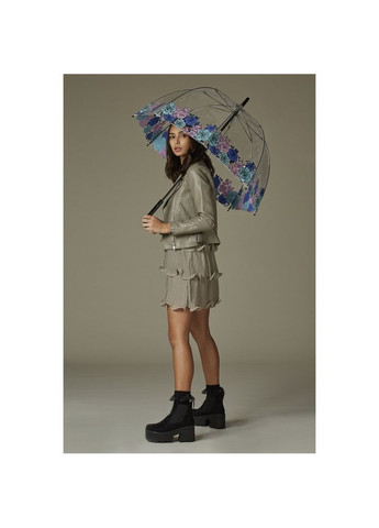 Прозрачный зонтик большой с розами женская birdcage2 l042 moody rose (капризная роза) Fulton (303401117)