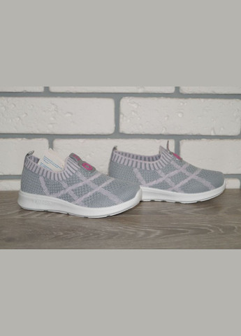 Сірі літні кросівки текстильні для дівчинки літні сірі Boyang
