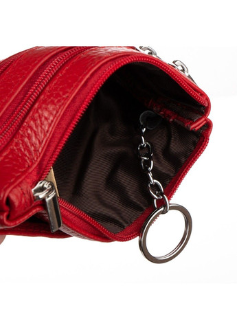 Женская кожаная косметичка-ключница Cosmetic A-00141 red Cossroll (293765234)