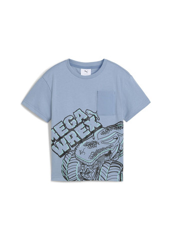 Синя демісезонна дитяча футболка x hot wheels™ monster trucks tee kids Puma