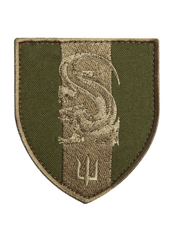 Шеврон нашивка на липучці Морська піхота 7х8 см хакі IDEIA (275869495)